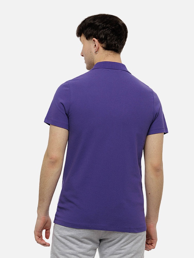 Мужское поло с коротким рукавом 42 цвет фиолетовый ЦБ-00210804 SKT000890807 фото