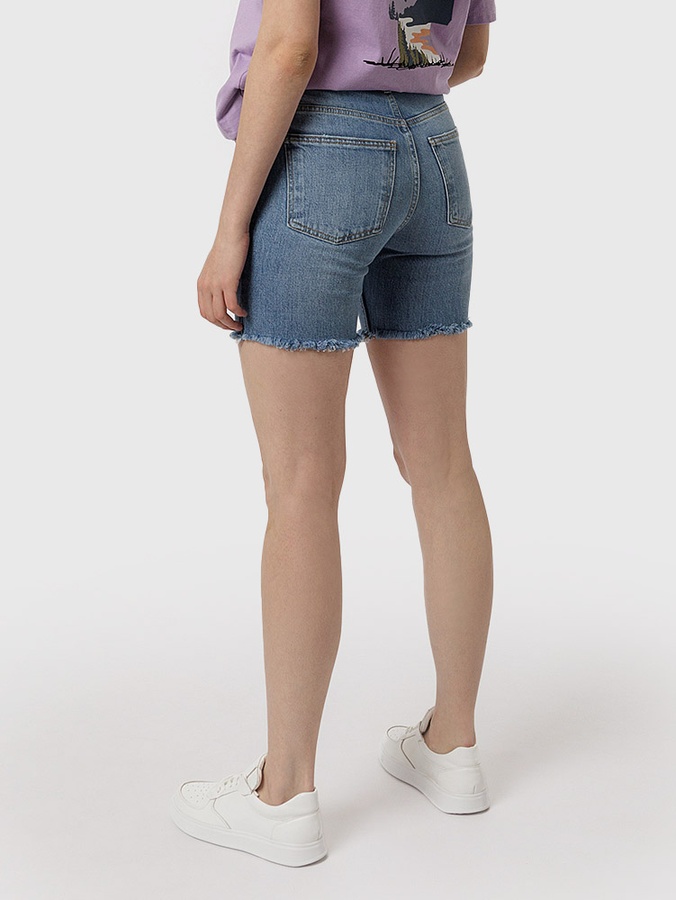 Женские джинсовые шорты 40 цвет голубой ЦБ-00219066 SKT000906185 фото