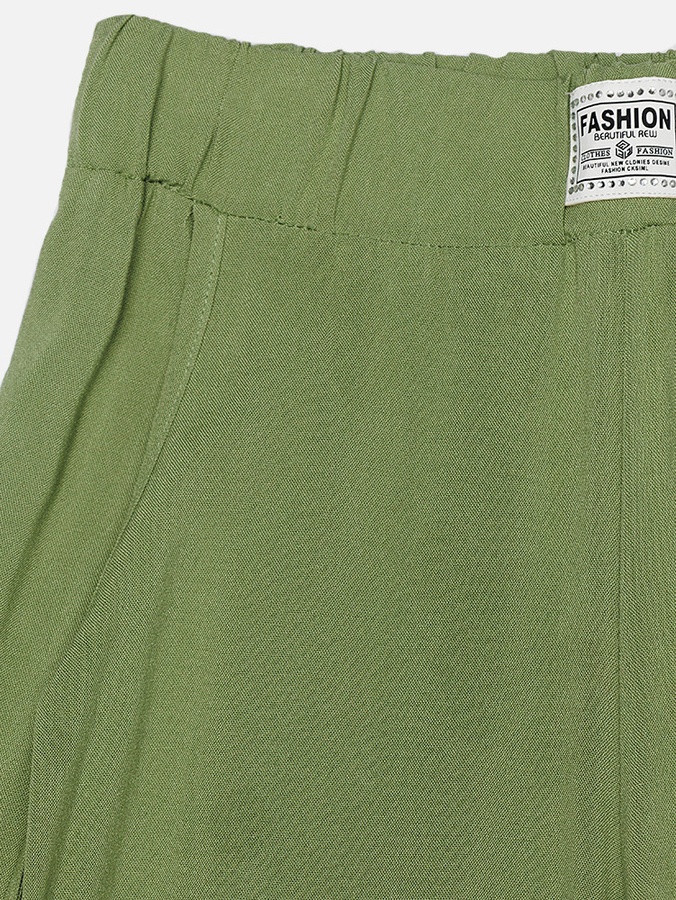 Штани широкі для дівчинки 128 колір зелений ЦБ-00209703 SKT000887183 фото