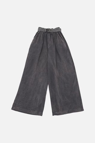 Джинсы wide leg для девочки цвет серый 146 ЦБ-00269542 фото