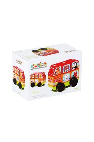 Игрушка Автобус "Веселые звери" Cubika 13197 00-00248386 фото