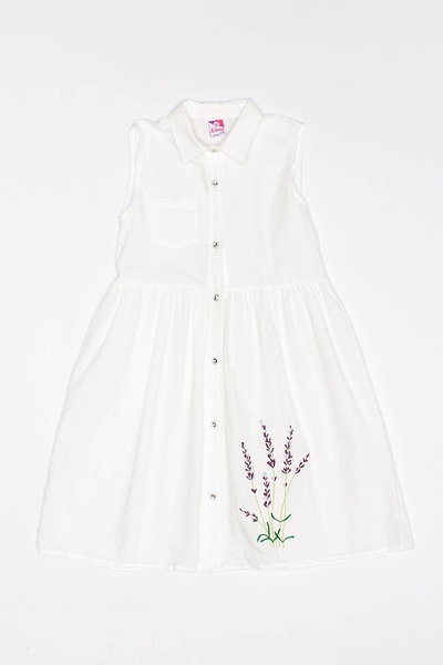 Платье для девочки 116 цвет белый ЦБ-00187810 SKT000836305 фото