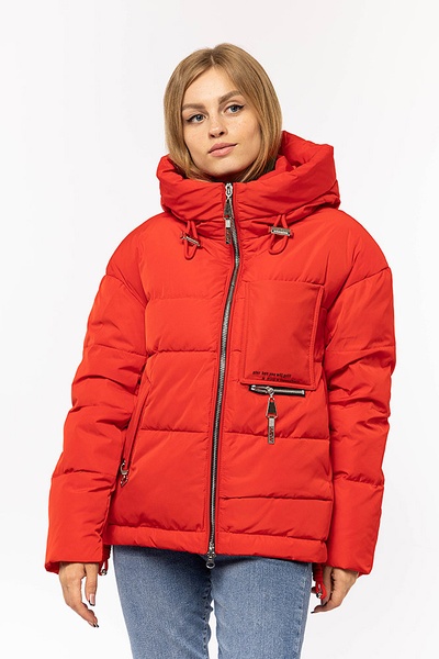 Жіноча куртка 40 колір червоний ЦБ-00195672 SKT000857779 фото