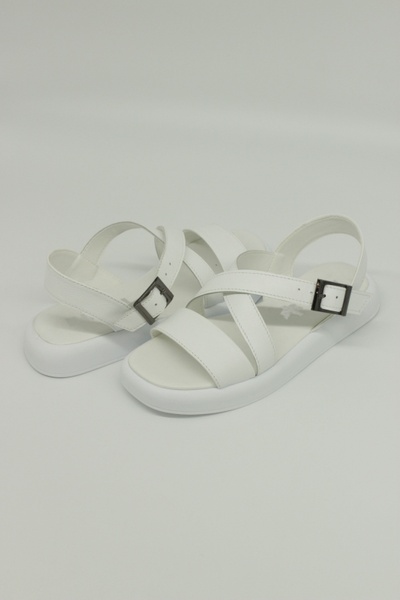 Жіночі босоніжки 38 колір білий ЦБ-00186237 SKT000730221 фото