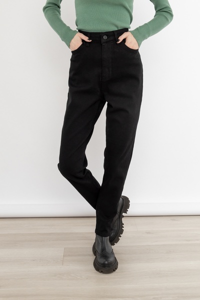 Жіночі джинси слім 48 колір чорний ЦБ-00235589 SKT000946415 фото