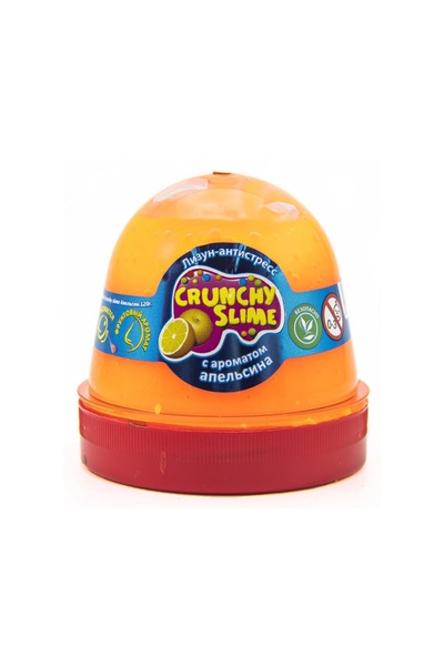 Лизун-антистрес TM Mr.Boo Crunchy slime Апельсин колір різнокольоровий ЦБ-00145081 SKT000502556 фото