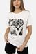 Женская футболка с коротким рукавом 42 цвет молочный ЦБ-00254779
