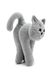 М'яка іграшка Котик "Коржик" колір сірий ЦБ-00236520 SKT000952431 фото 2