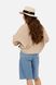 Жіноча сорочка з довгим рукавом 42 колір бежевий ЦБ-00250968 SKT000994894 фото 3