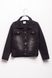 Джинсовая куртка на девочку 116 цвет черный ЦБ-00148386 SKT000509401 фото 1