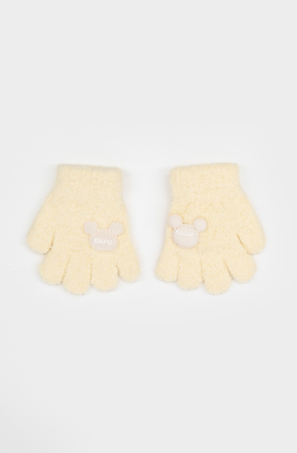 Перчатки для девочки 2.5 цвет желтый ЦБ-00228671 SKT000930107 фото