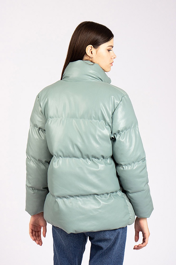 Куртка коротка жіноча 46 колір м'ятний ЦБ-00177410 SKT000591693 фото