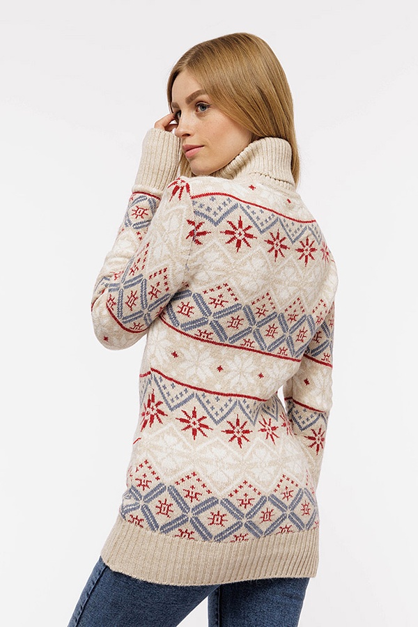 Жіночий светр 46 колір молочний ЦБ-00203371 SKT000874010 фото