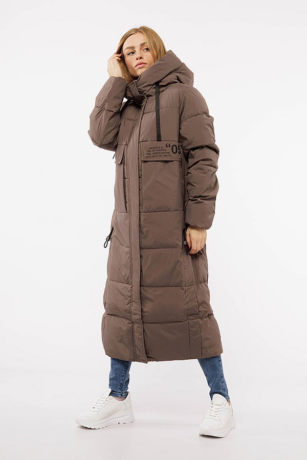 Жіноча куртка колір капучино ЦБ-00197766 SKT000861915 фото