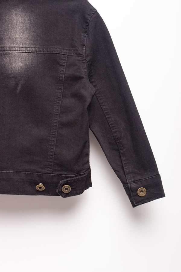 Куртка джинсова на дівчинку 116 колір чорний ЦБ-00148386 SKT000509401 фото