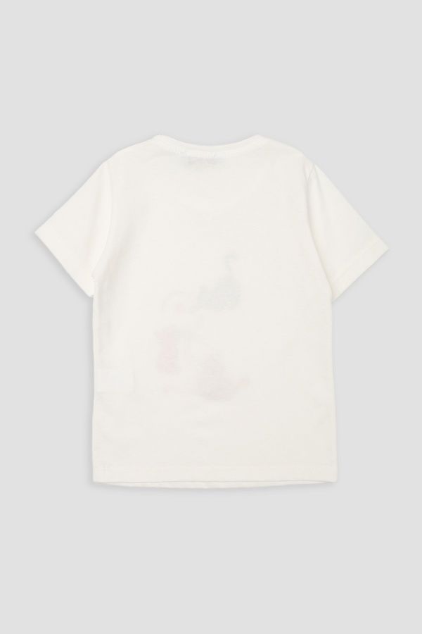 Футболка с коротким рукавом для девочки цвет молочный 92 ЦБ-00277081 фото