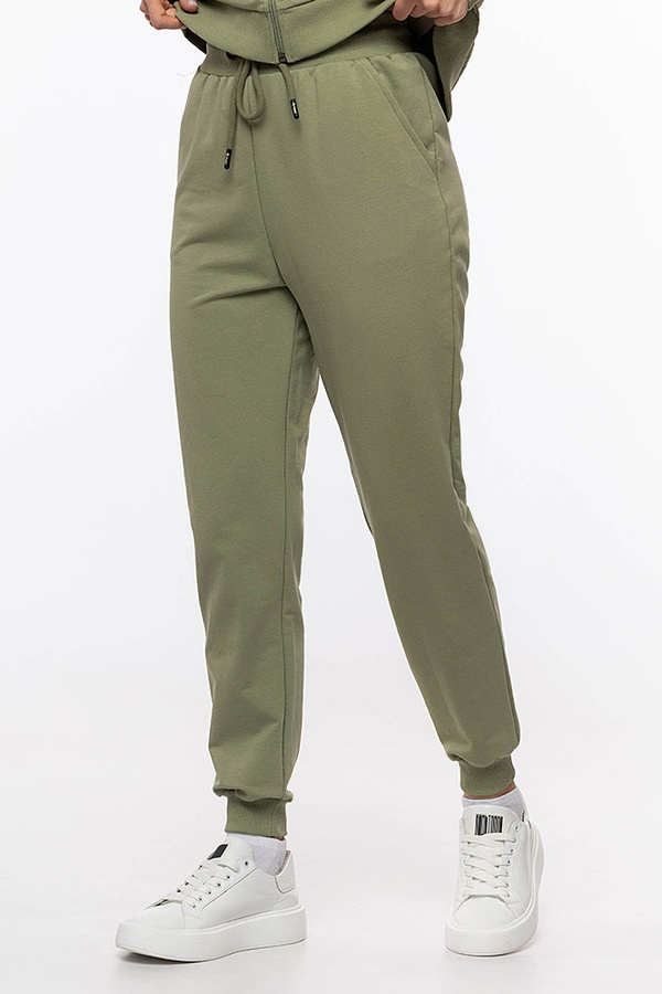 Жіночі спортивні штани 42 колір оливковий ЦБ-00210770 SKT000890664 фото