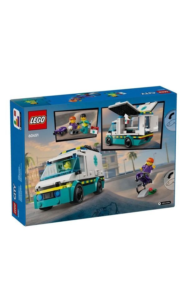 Конструктор LEGO City, Швидка допомога 60451 ЦБ-00269212 фото
