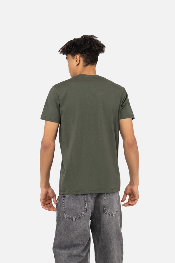 Чоловіча футболка з коротким рукавом 46 колір хакі ЦБ-00243189 SKT000967341 фото