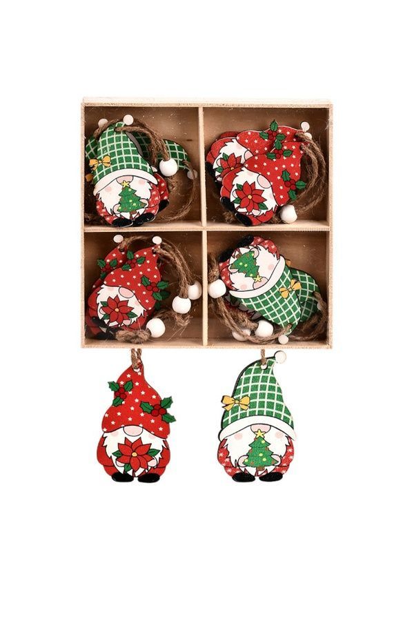 Фигурка-подвеска новогодняя "Wooden" ЦБ-00286378 фото