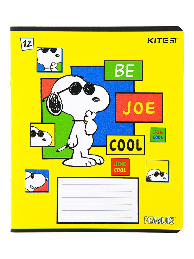 Зошит в лінійку 12 аркушів Peanuts Snoopy колір різнокольоровий ЦБ-00197351 SKT000860987 фото