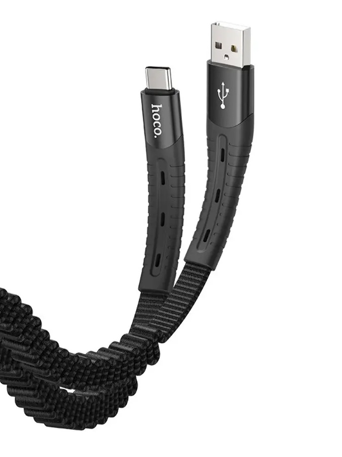 Кабель Hoco U78 USB to Type-C колір чорний ЦБ-00220481 SKT000909901 фото