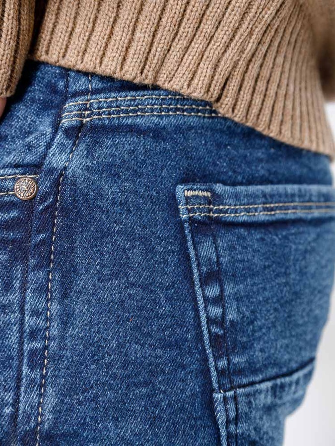 Чоловічі джинси, утеплені, регуляр 56 колір синій ЦБ-00233105 SKT000940615 фото
