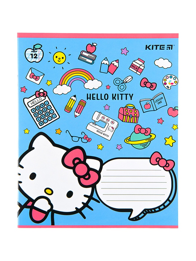 Тетрадь в косу линию 12 листов Hello Kitty цвет разноцветный ЦБ-00197344 SKT000860980 фото