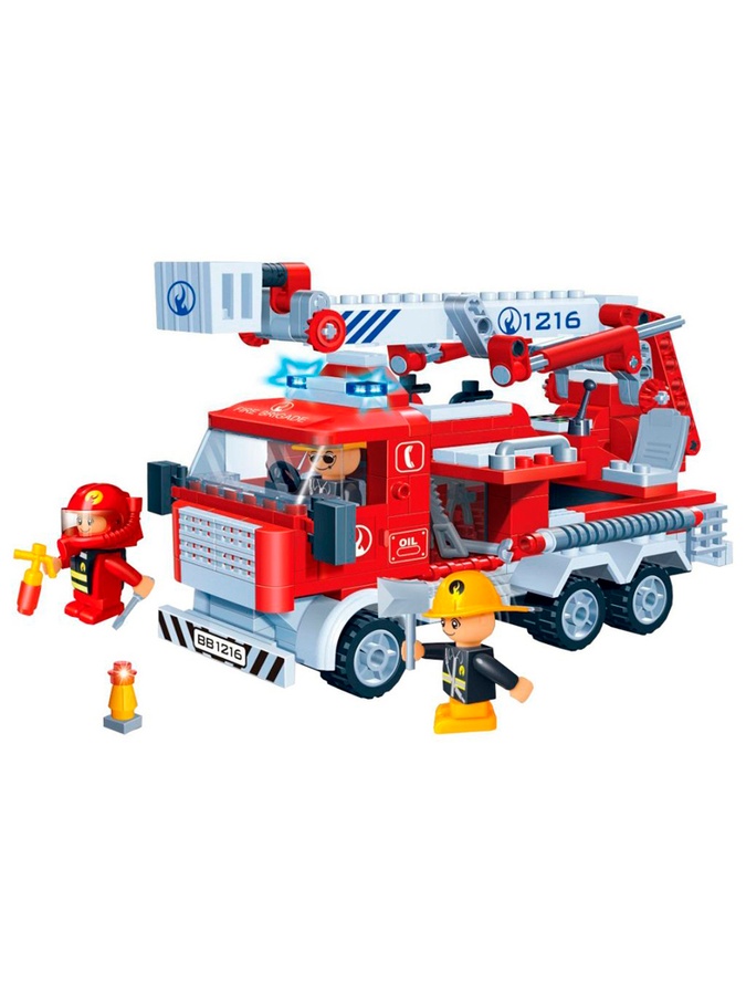 Конструктор - "Пожарные" Пожарная машина с вышкой цвет разноцветный ЦБ-00230935 SKT000935718 фото