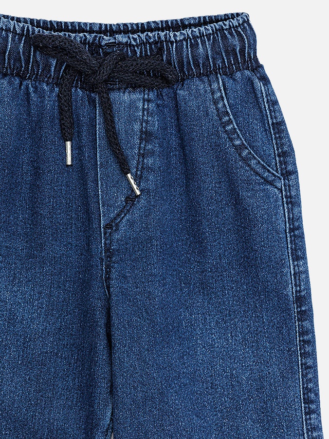Джогеры джинсовые для мальчика 104 цвет синий ЦБ-00219823 SKT000908209 фото