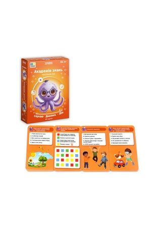 Настольная игра Strateg "Академия знаний. Слушаю. Смотрю. Действую" Strateg 31220 ЦБ-00299855 фото