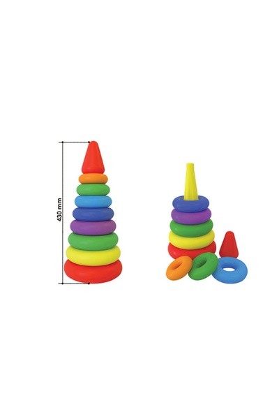 Іграшка "Пірамідка видувна" колір різнокольоровий 00-00105942 SKT000127753 фото