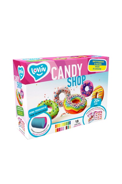 Набір для ліплення з тістом "Candy Shop" колір різнокольоровий ЦБ-00206420 SKT000880389 фото