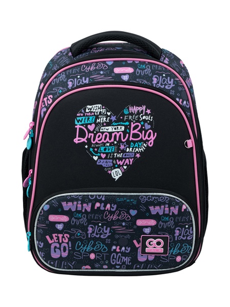 Рюкзак GoPack Education для девочки цвет чорно-розовый ЦБ-00225081 SKT000921776 фото