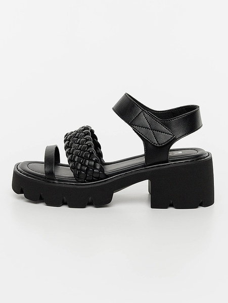 Босоножки женские на каблуках 40 цвет черный ЦБ-00200239 SKT000867918 фото