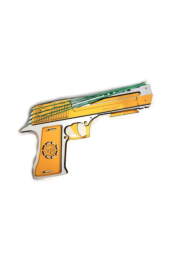 Собранная модель Резинкострел "DESERT EAGLE" Gold цвет разноцветный ЦБ-00178257 SKT000593943 фото