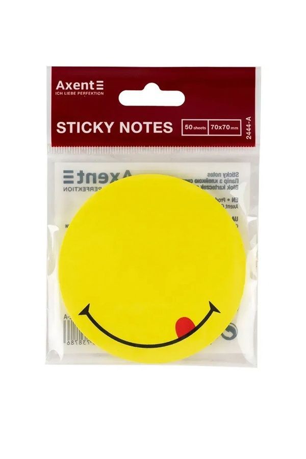 Блок бумаги с клейким слоем Axent Smile Axent 2444-02-A ЦБ-00190360 фото