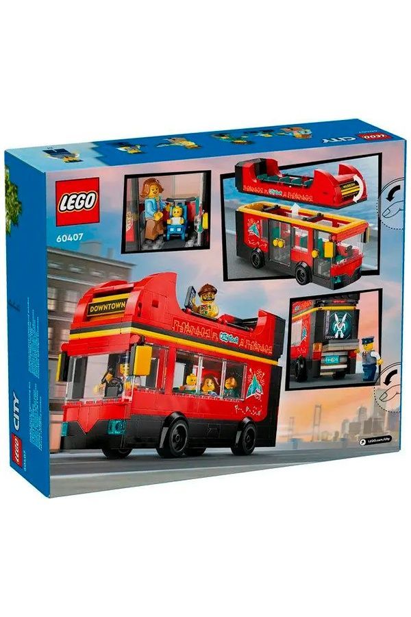 Конструктор LEGO City "Красный двухэтажный экскурсионный автобус" (60407) 60407 ЦБ-00253896 фото