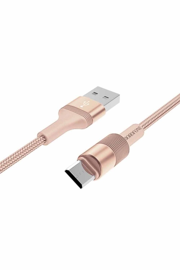 USB кабель Borofone BX21 Micro 1m колір золотистий ЦБ-00192781 SKT000850321 фото