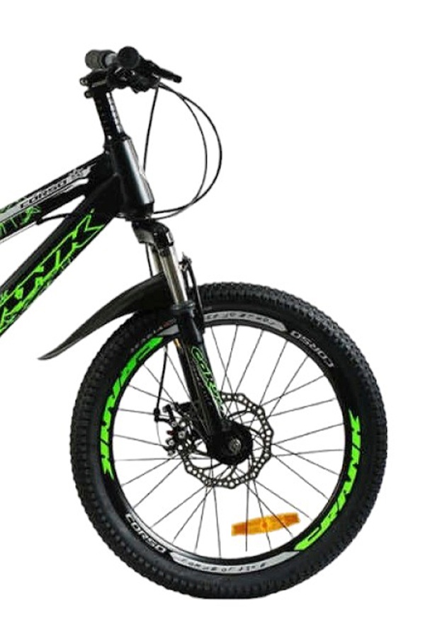 Детский спортивный велосипед Corso «CRANK» цвет черно-салатовый ЦБ-00246132 SKT000983469 фото