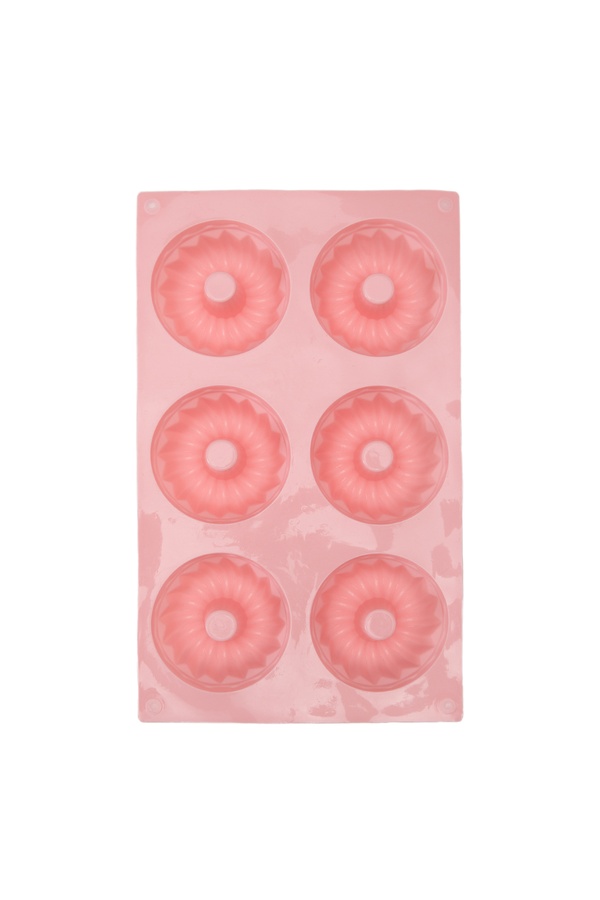 Силиконовая форма-планшет для выпечки "Кекс" цвет розовый ЦБ-00247444 SKT000987149 фото
