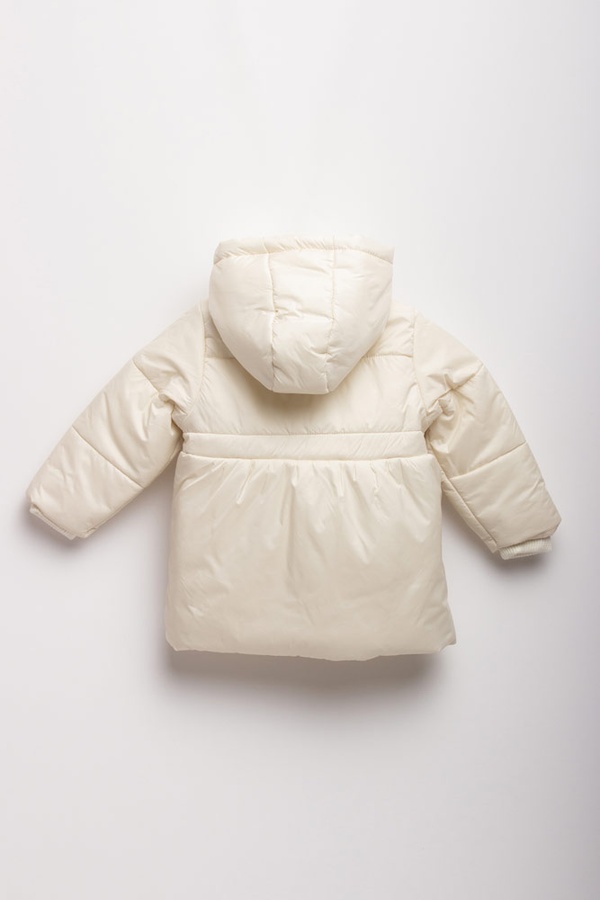 Куртка короткая на девочку 104 цвет молочный ЦБ-00152497