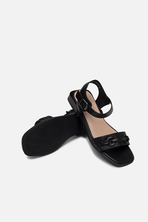 Жіночі босоніжки на каблуку 36 колір чорний ЦБ-00237861 SKT000954843 фото