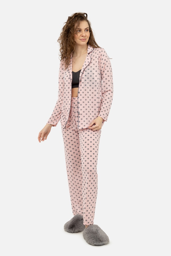 Женская пижама 44 цвет розовый ЦБ-00242530 SKT000964931 фото