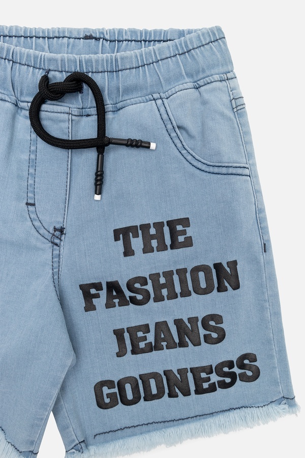 Шорти джинсові для дівчинки 146 колір блакитний ЦБ-00192309 SKT000848746 фото