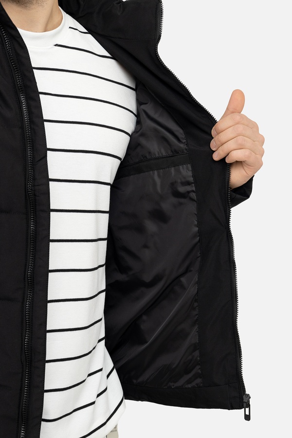 Мужская куртка 44 цвет черный ЦБ-00244176 SKT000978057 фото
