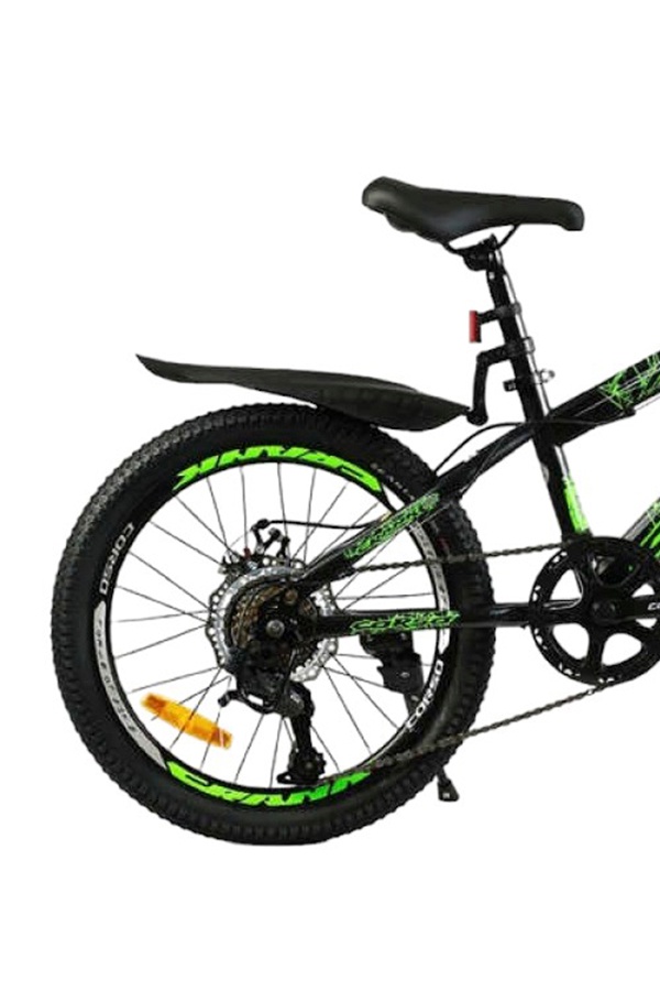 Дитячий спортивний велосипед Corso «CRANK» колір чорно-салатовий ЦБ-00246132 SKT000983469 фото