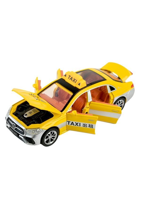Машина металева АВТОПРОМ &ndash; Mercedes Benz E300L (Таксі) у масштабі 1:32 АВТОПРОМ AP74240 ЦБ-00289173 фото
