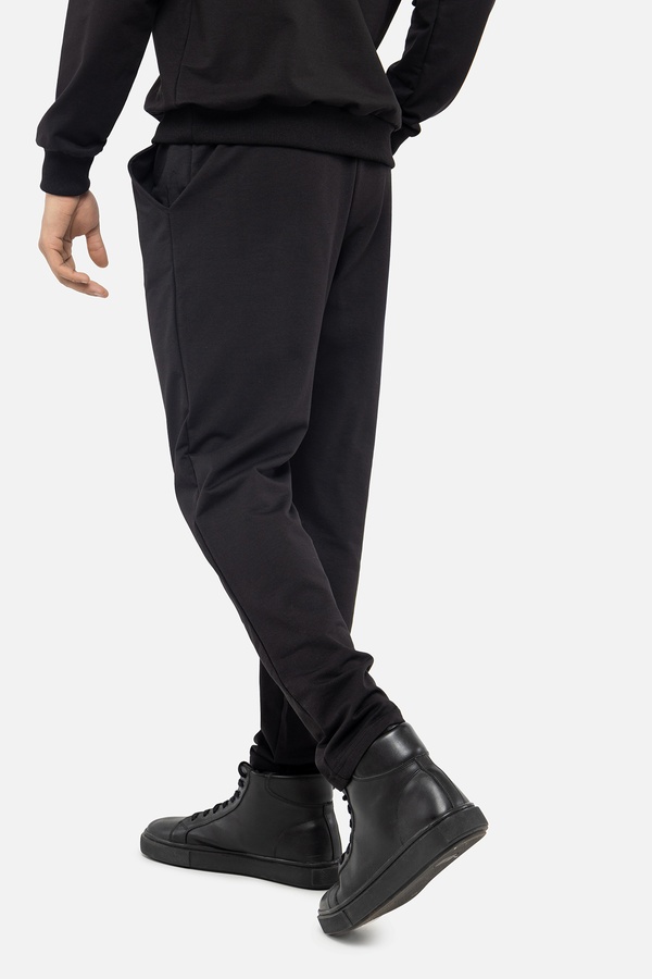 Чоловічі спортивні штани 46 колір чорний ЦБ-00239132 SKT000958123 фото