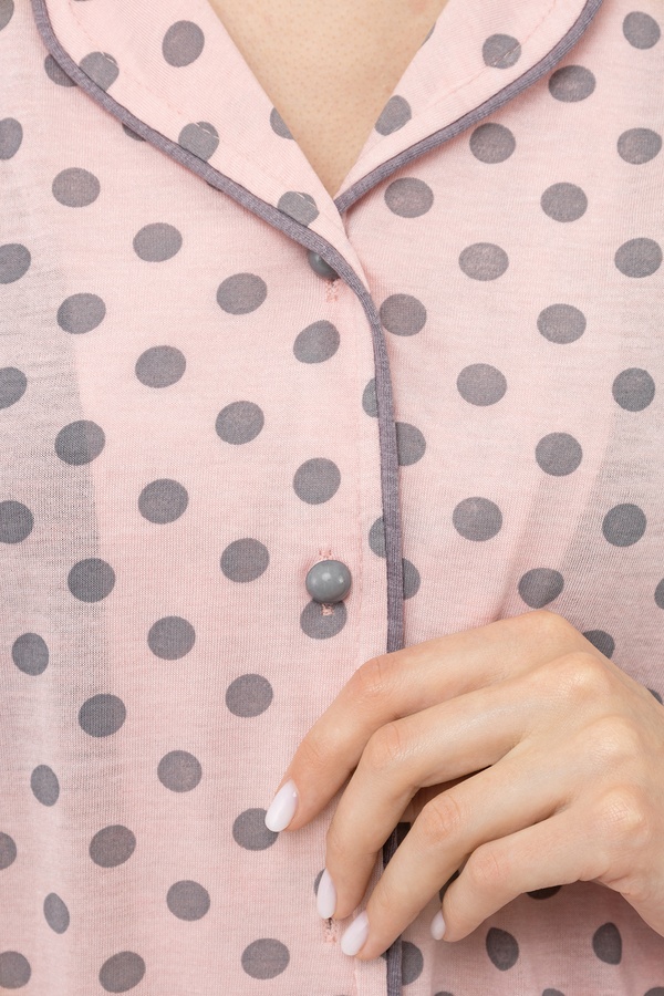 Жіноча піжама 44 колір рожевий ЦБ-00242530 SKT000964931 фото